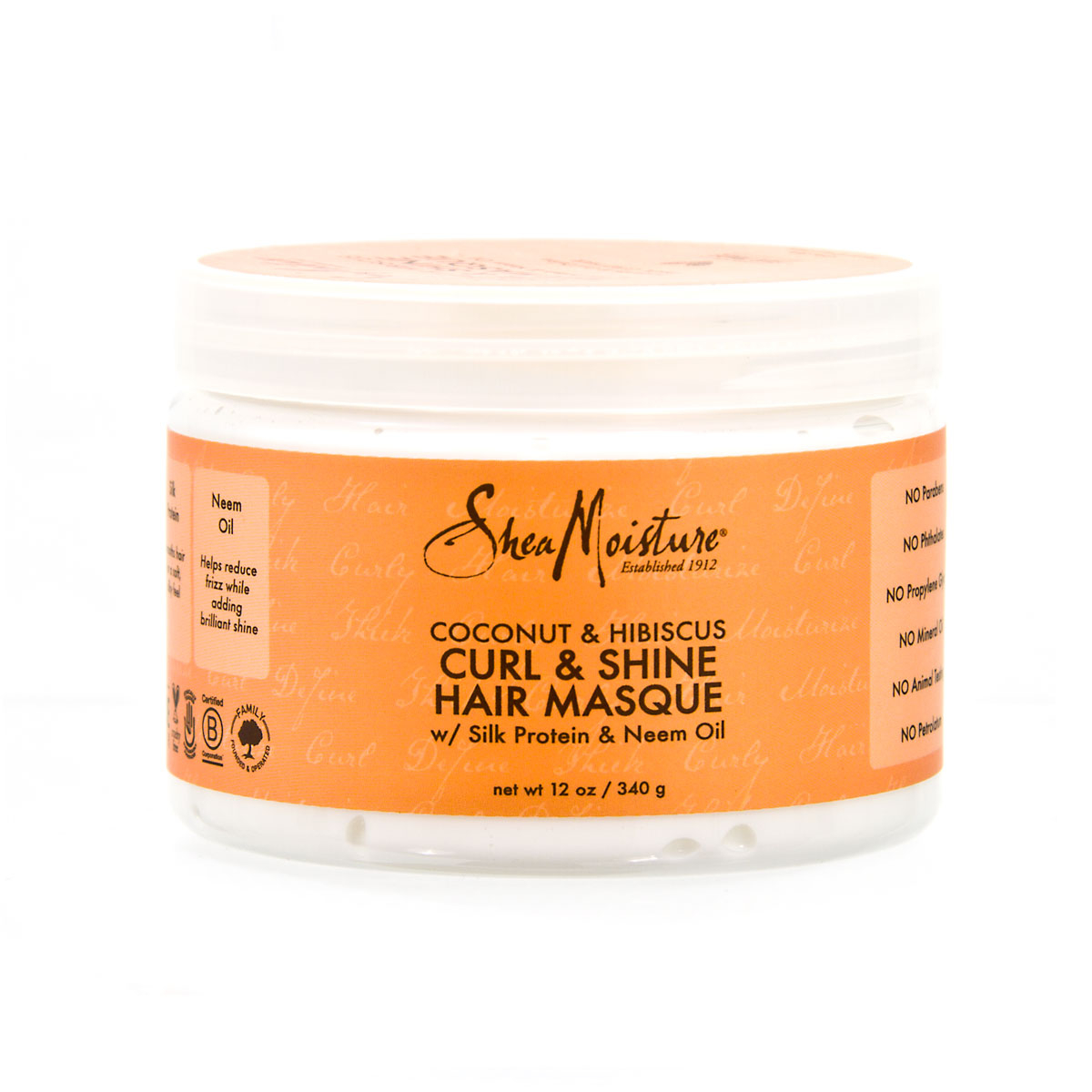 Shea Moisture Curl And Shine Hair Masque 340g 9420