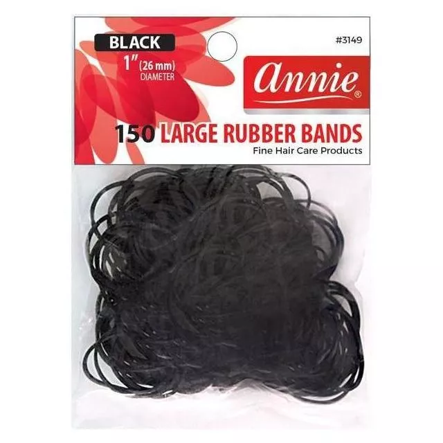 Rubber Bands Black Large 150pcs