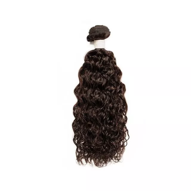 100% Virgin Brazilian Hair Weft, Spanish Wave / 30cm / #Natural Dark