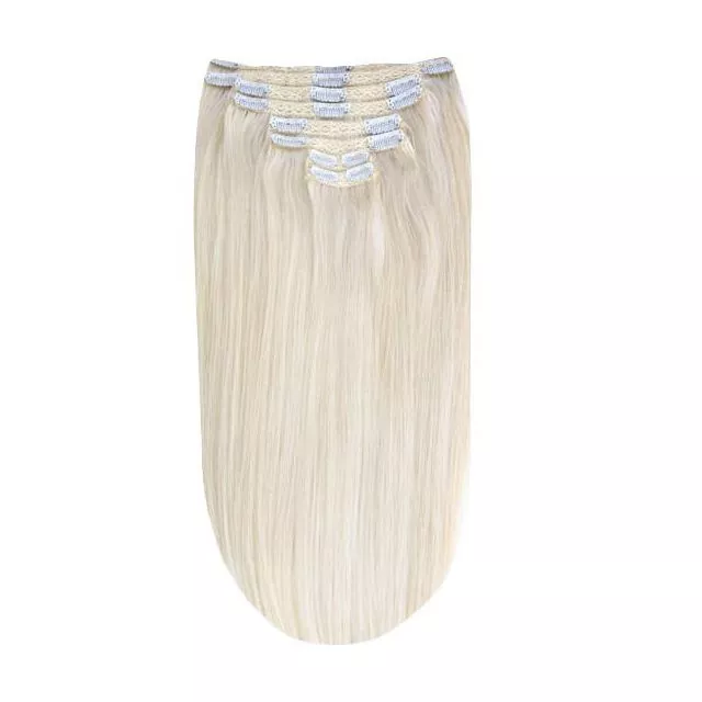 Premium Clip-In Hair Extension 45cm / 130g Color ICE Blond#