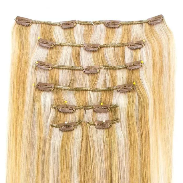 Clip-In Hair Extension 50cm / 100g Color P18/Whiteblond#