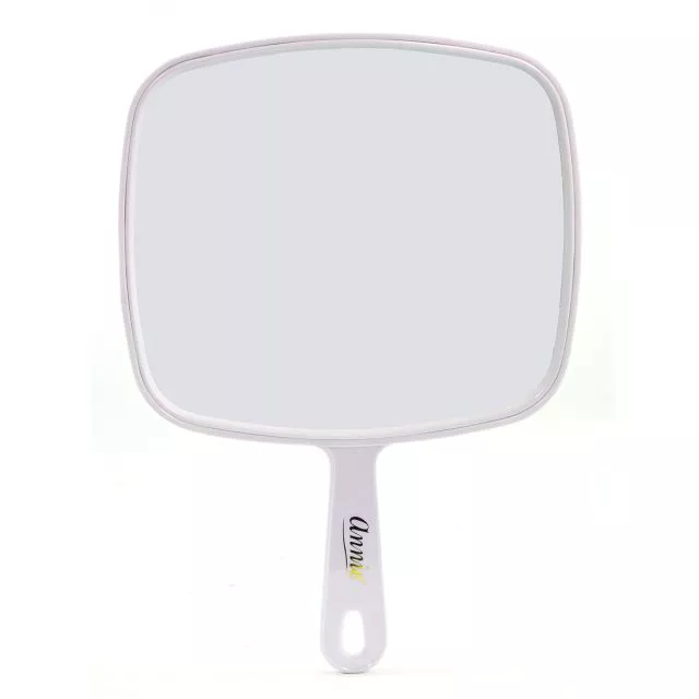 Hand Mirror for Salon White