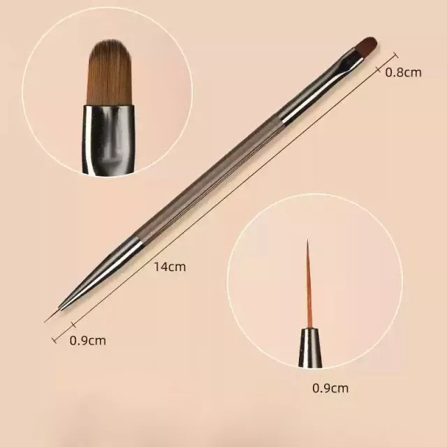 Nailart Brush Double