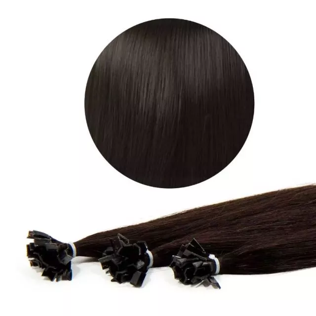 Nail Tip Hair Extension 60cm 1B#