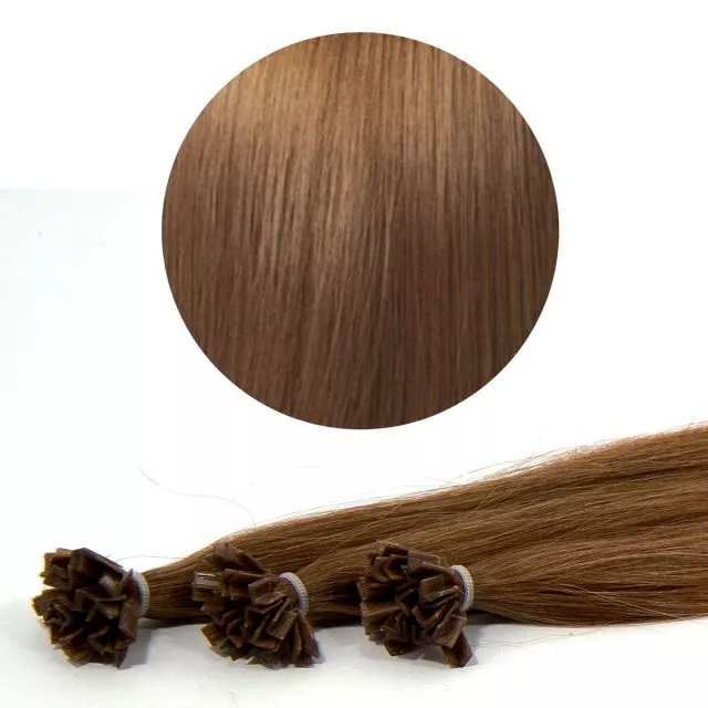 Nail Tip Hair Extension 50cm 25kpl 8#