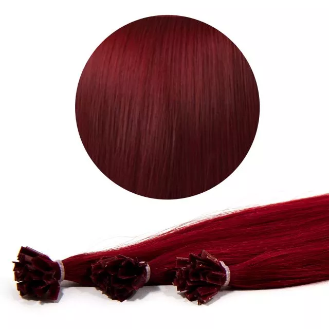 Nail Tip Hair Extension 50cm 25kpl BUR#