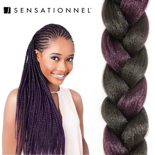 X-Pression Ultra Braid #1B/Purple