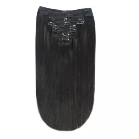 Premium Clip-In Hair Extension 45cm / 130g Color 1B#