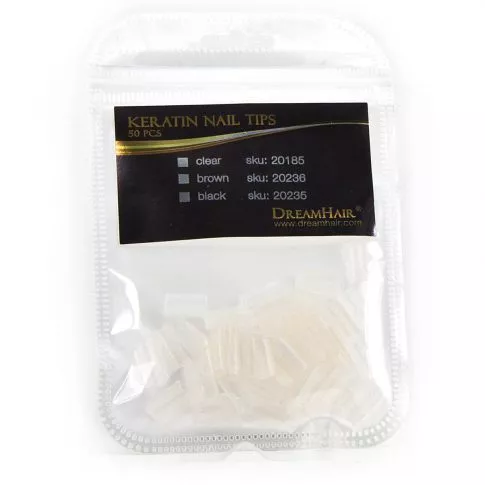 Dream Hair Keratin Nail Tips 50pcs Clear